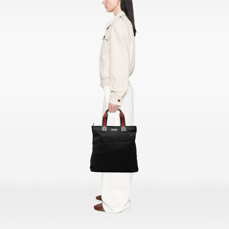 Gucci Pre-owned Gucci GG Canvas Web Vertical Tote Ladies 131233