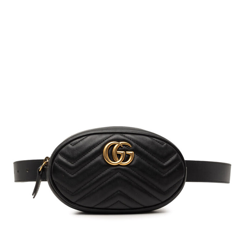 Gucci Pre-owned Gucci GG Marmont Matelasse Leather Belt Bag  display picture 2