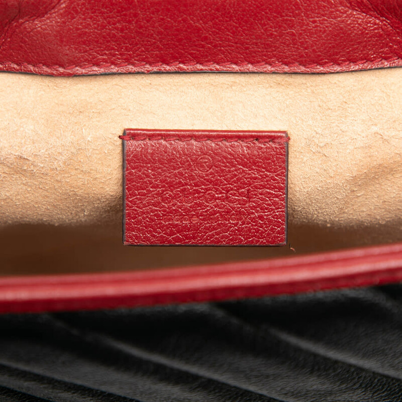 Gucci Pre-owned Gucci GG Marmont Matelasse Leather Torchon Top
