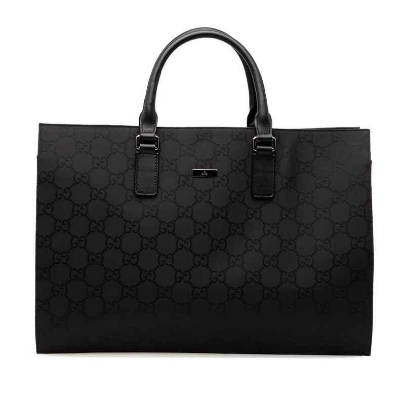 GUCCI ビジネスバッグ Gucci Essence Classic medium briefcase in black GG canvas | GUCCI® US