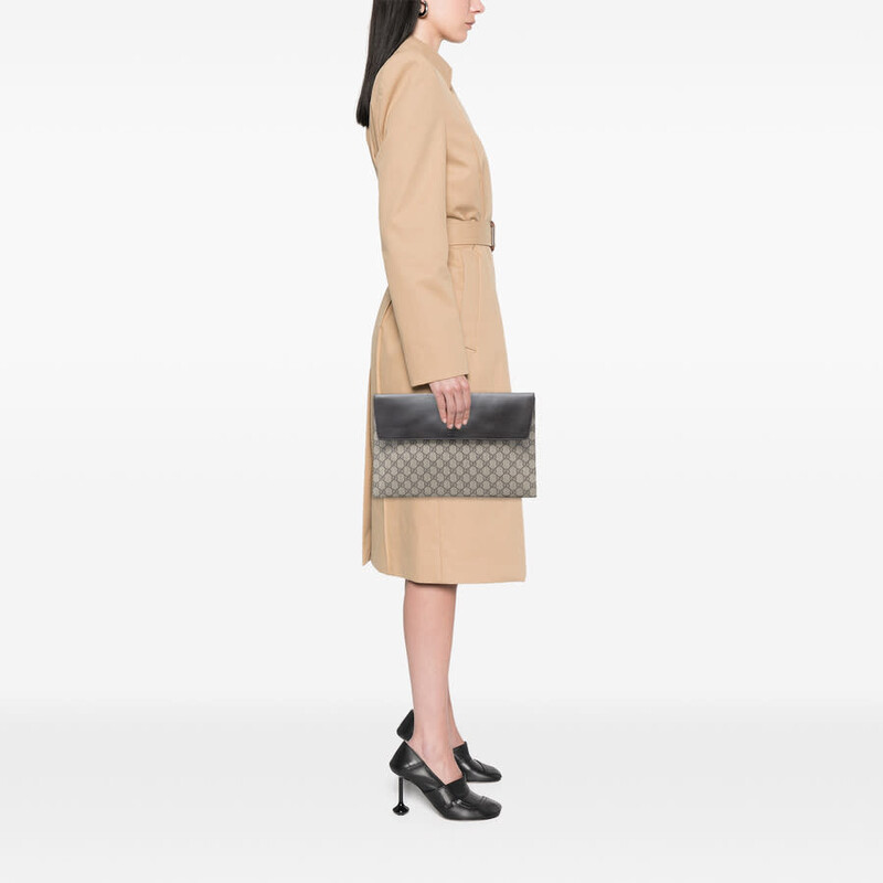 Gucci Pre-owned Gucci GG Supreme Envelope Clutch Ladies 353434