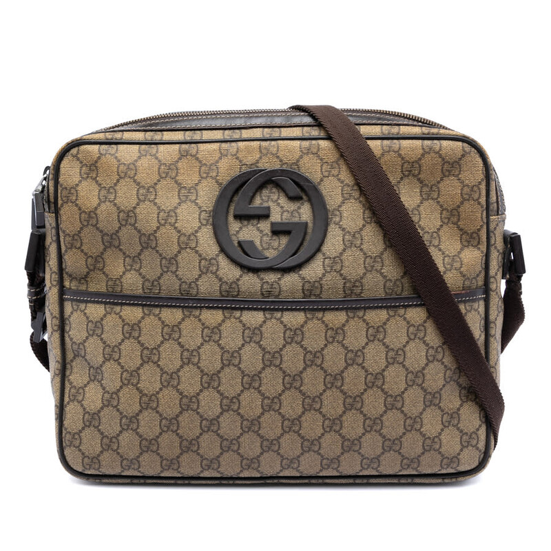 Gucci Pre-owned Gucci GG Supreme Interlocking G Crossbody Ladies