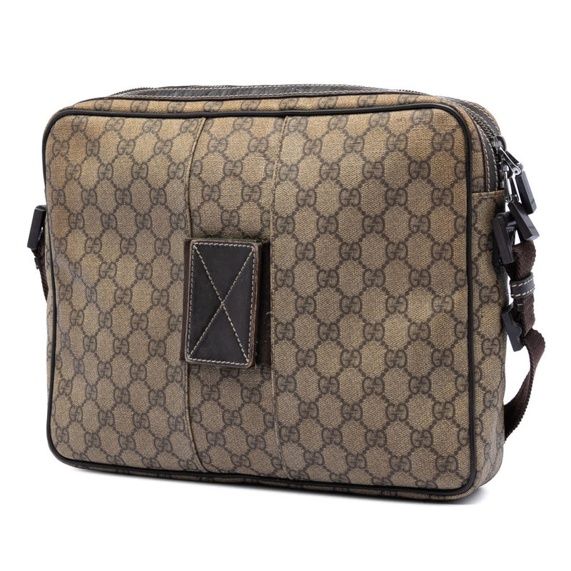 Gucci Pre-owned Gucci GG Supreme Interlocking G Crossbody Ladies