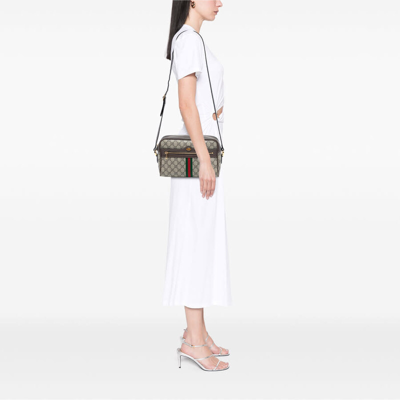 Gucci Pre-owned Gucci GG Supreme Ophidia Crossbody Unisex 517080
