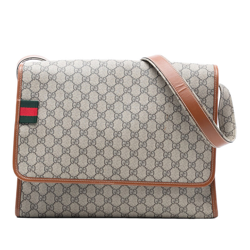 Gucci Pre-owned Gucci GG Supreme Web Messenger Bag 246411 493492