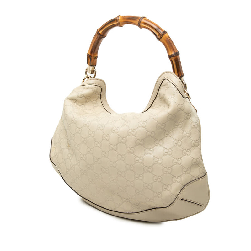 Gucci Pre-owned Gucci Guccissima Bamboo Peggy Satchel Ladies