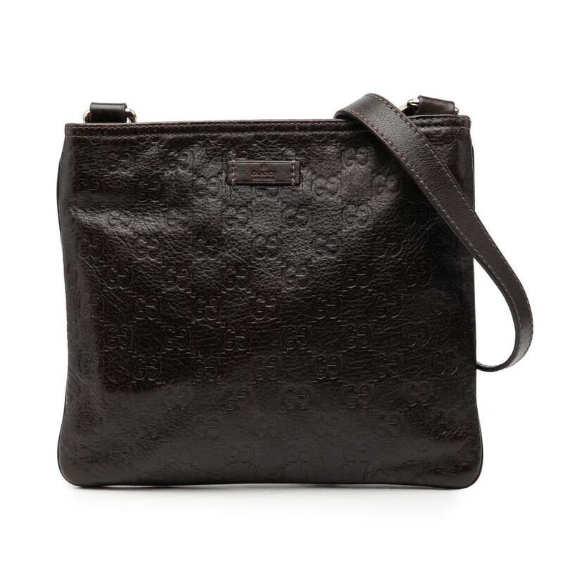 Gucci Pre-owned Gucci Guccissima Crossbody Unisex 201538 204046