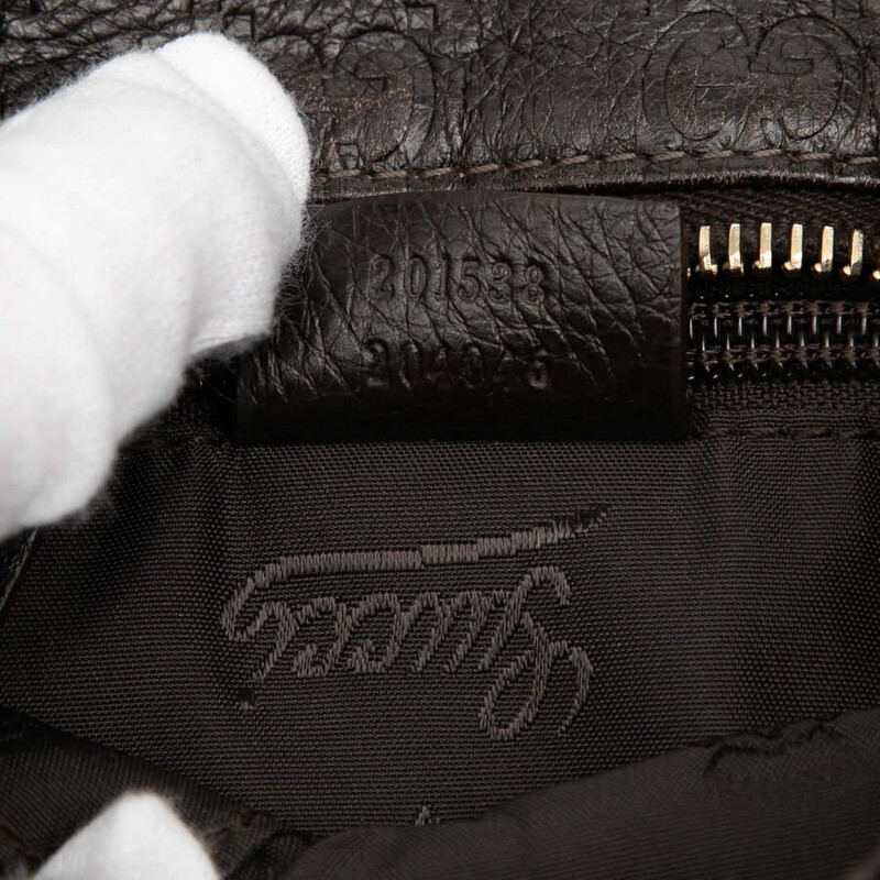 Gucci Pre-owned Gucci Guccissima Crossbody Unisex 201538 204046