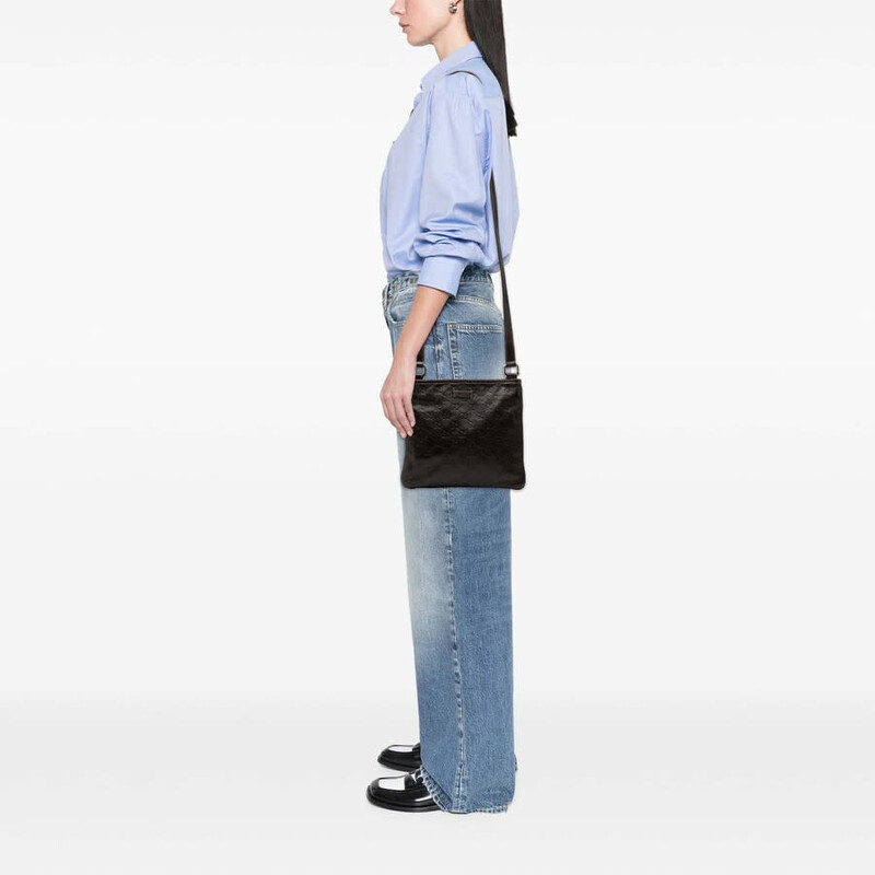 Gucci Pre-owned Gucci Guccissima Crossbody Unisex 201538 204046