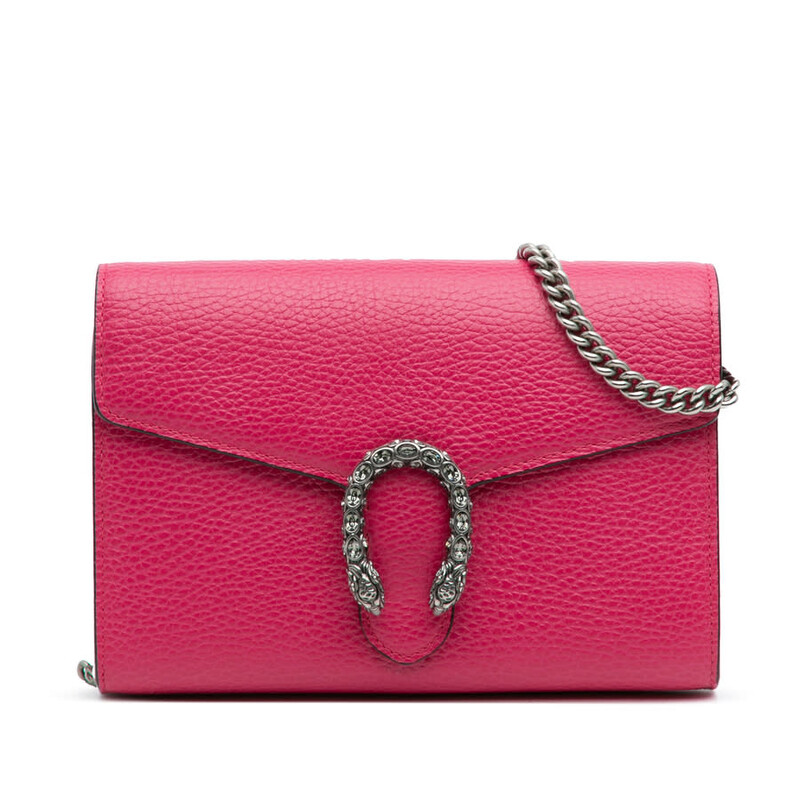 グッチ ディオニュソス レザー ミニ チェーンバッグ 401231 ウォレット Gucci Pre-owned Gucci Leather Dionysus Wallet on Chain Ladies