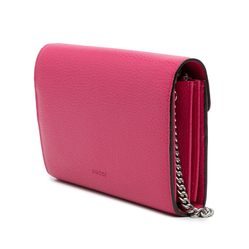 Gucci Pre-owned Gucci Leather Dionysus Wallet on Chain Ladies
