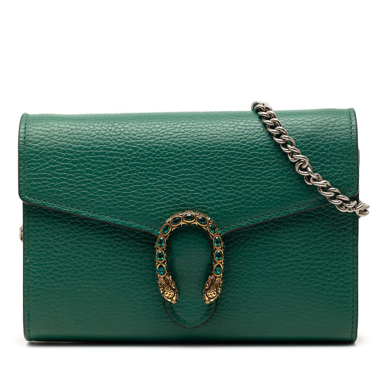 Gucci Pre-owned Gucci Leather Dionysus Wallet on Chain Ladies