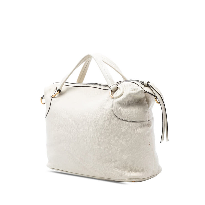 Gucci Pre-owned Gucci Leather Twill Satchel Ladies 309529 002404