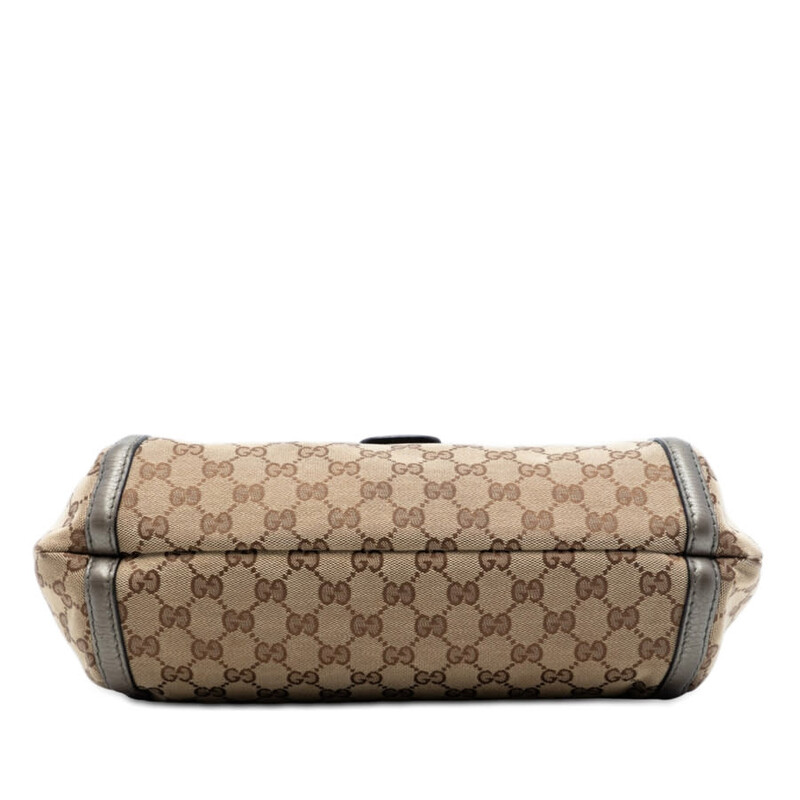 Gucci Pre-owned Gucci Medium GG Canvas Techno Horsebit Satchel