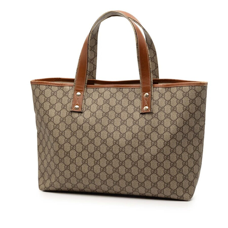 Gucci Pre-owned Gucci Medium GG Supreme Web Loop Tote Ladies