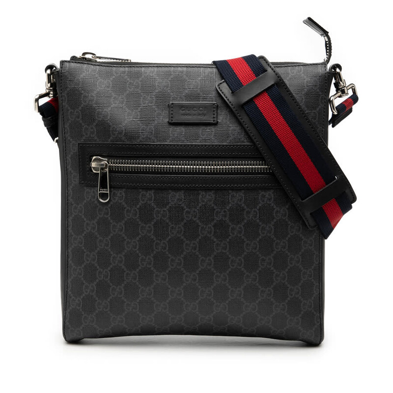 Gucci Pre-owned Gucci Medium GG Supreme Web Messenger Bag Ladies