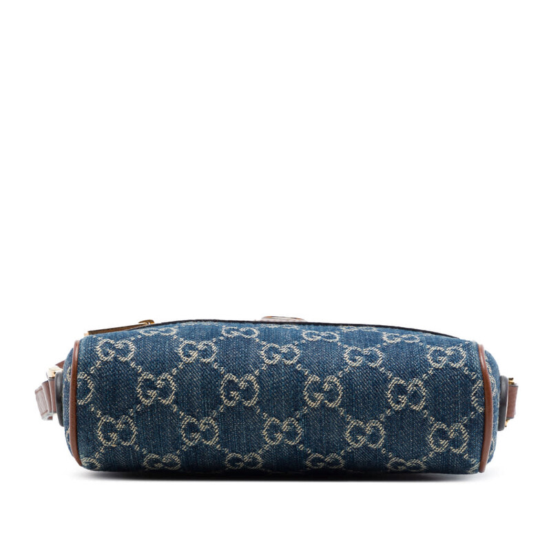 Gucci Pre-owned Gucci Mini GG Denim Ophidia Crossbody Ladies