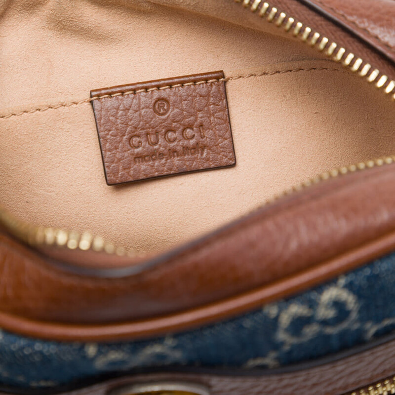 Gucci Pre-owned Gucci Mini GG Denim Ophidia Crossbody Ladies