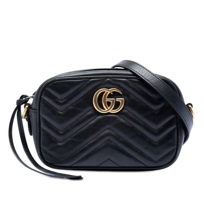 Gucci Pre-owned Gucci Mini GG Marmont Matelasse Leather Crossbody