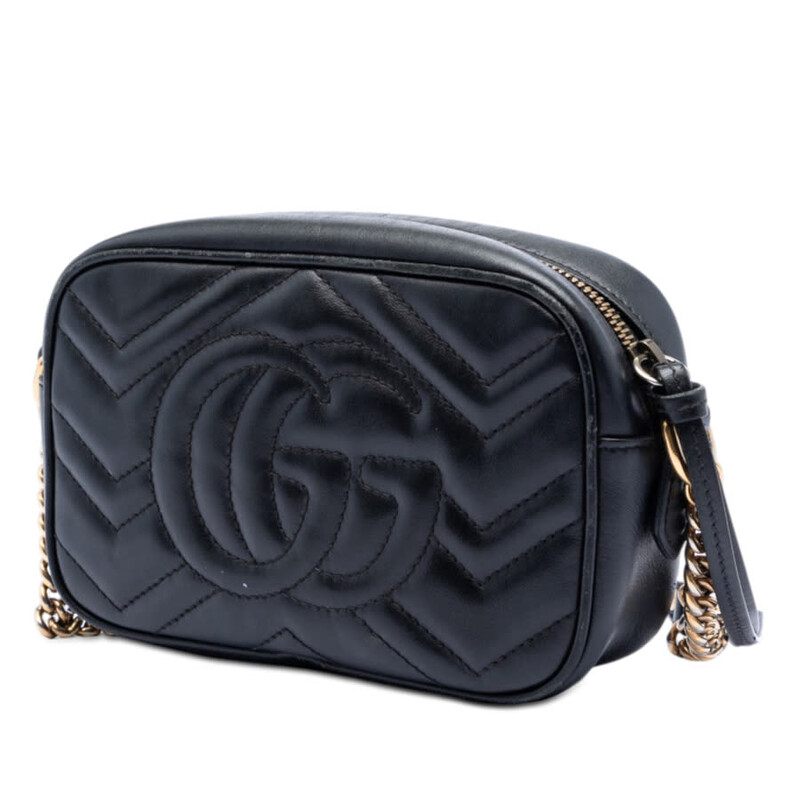 Gucci Pre-owned Gucci Mini GG Marmont Matelasse Leather Crossbody