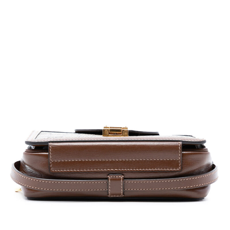 Gucci Pre-owned Gucci Mini GG Supreme Clasp Crossbody Ladies