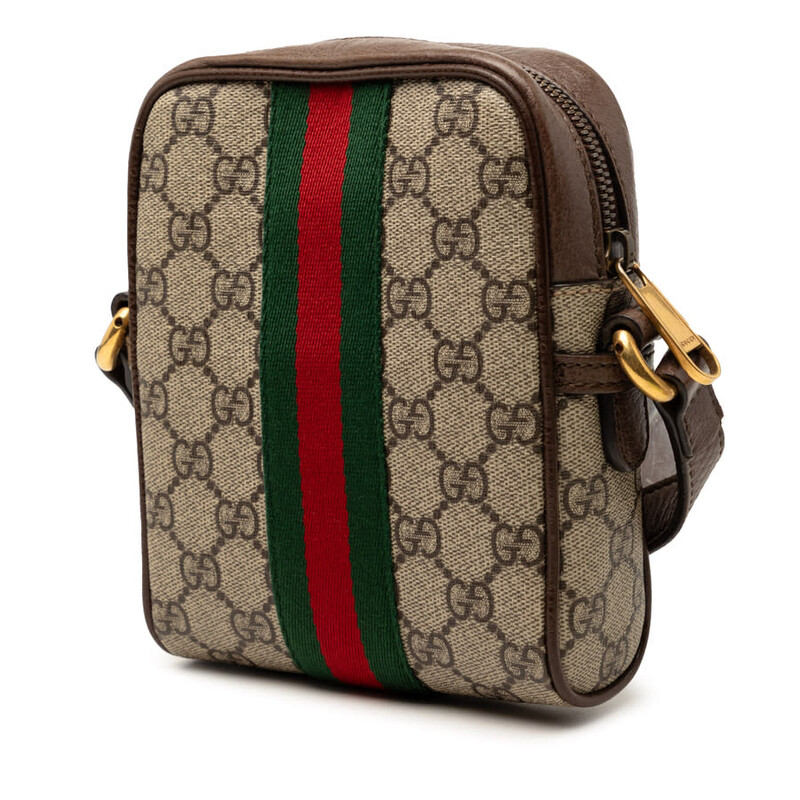 Gucci Pre-owned Gucci Mini GG Supreme Web Ophidia Crossbody Ladies