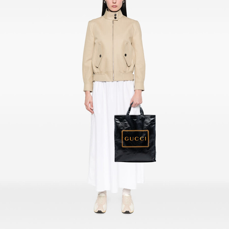 Gucci Pre-owned Gucci PVC Coated Canvas Logo Montecarlo Tote
