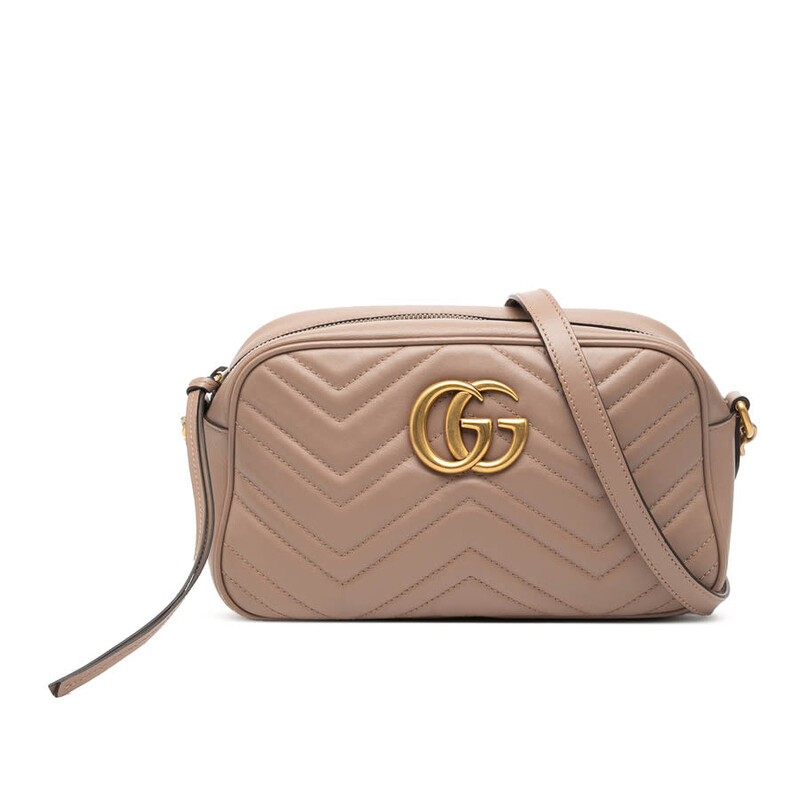 Gucci Pre-owned Gucci Small GG Marmont Matelasse Leather Crossbody