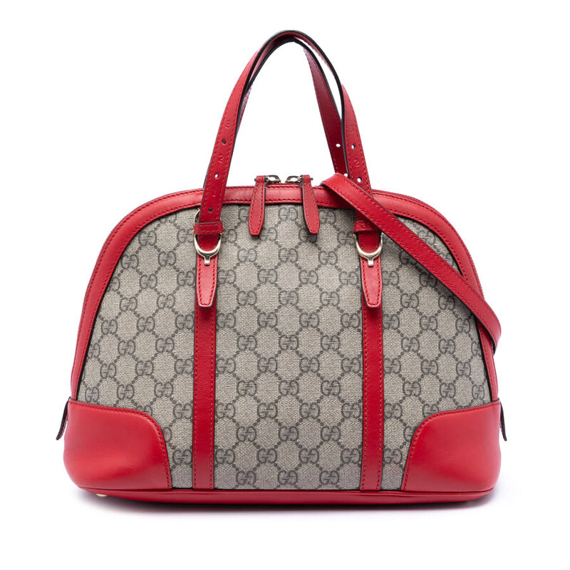 Gucci Pre-owned Gucci Small GG Supreme Nice Dome Satchel Ladies