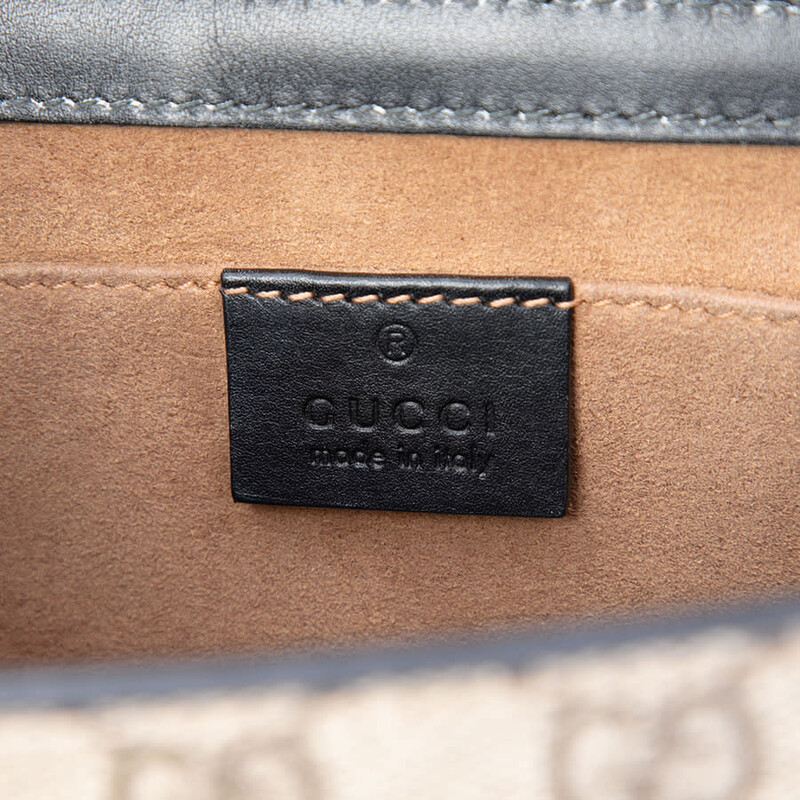 Gucci Pre-owned Gucci Small GG Supreme Padlock Crossbody Ladies