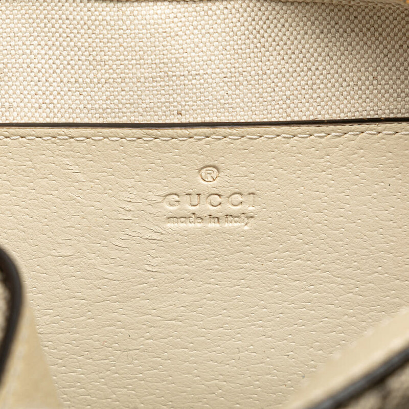 Gucci Pre-owned Gucci Small GG Supreme Textured Calfskin Web