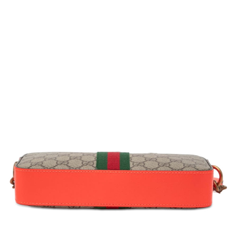 Gucci Pre-owned Gucci Small GG Supreme Web Ophidia Crossbody