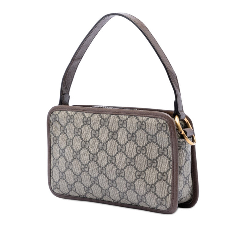 Gucci Pre-owned Gucci Small GG Supreme Web Ophidia Top Handle Bag