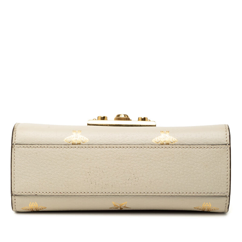 Gucci Pre-owned Gucci Small Leather Bee Star Padlock Crossbody