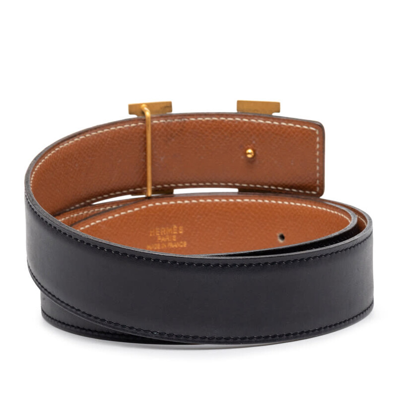 Hermes Pre-owned Hermes Box Calf and Courchevel Constance H