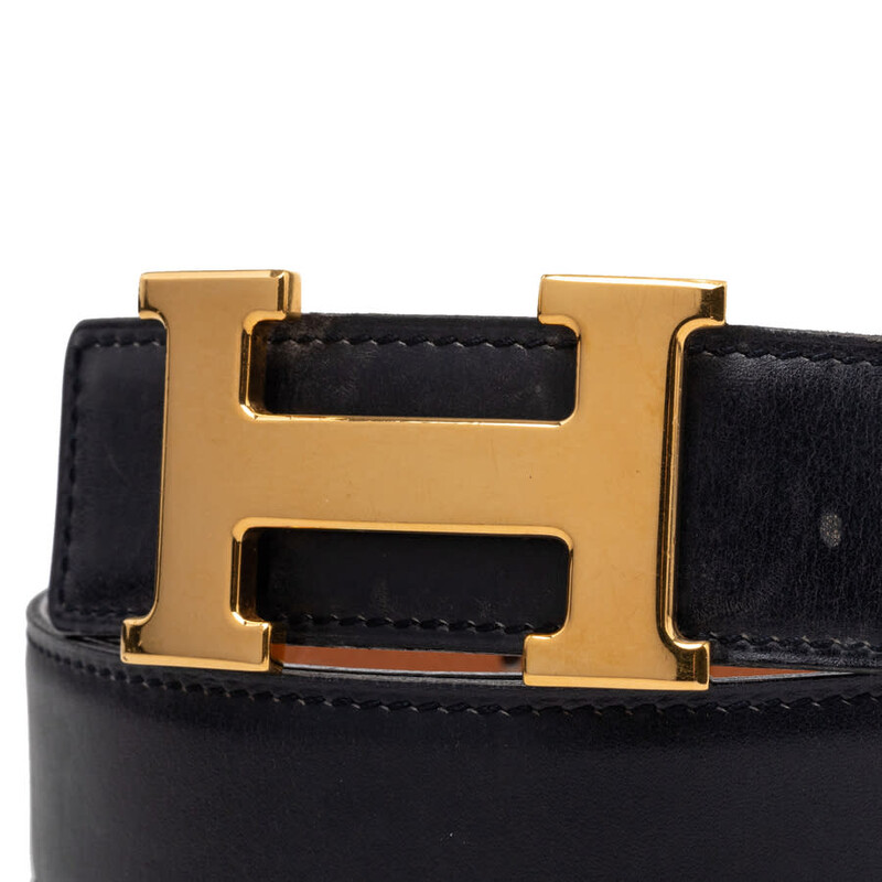 Hermes Pre-owned Hermes Box Calf and Courchevel Constance H