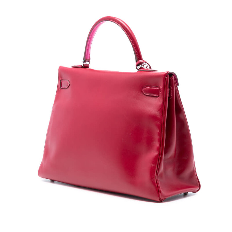 Hermes Pre-owned Hermes Box Calf Verso Kelly II Retourne 35 Ladies