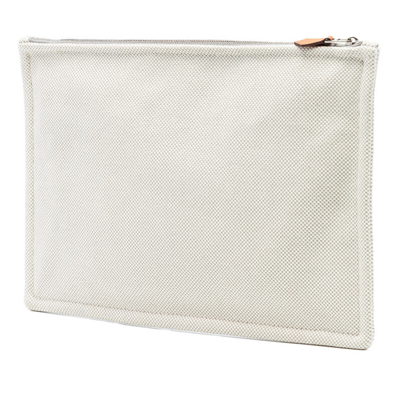 Hermes Pre-owned Hermes H Canvas Embroidered Electrique Flat Case
