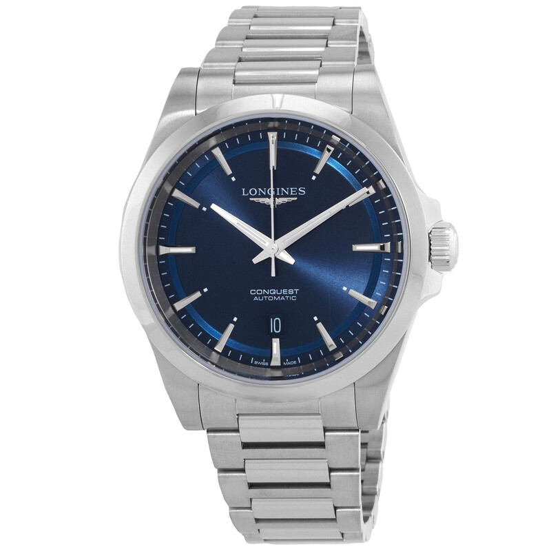 LONGINES CONQUEST ネイビー デイト クォーツ 腕時計 メンズ Longines Pre-owned Longines Conquest Automatic Blue Dial Men's