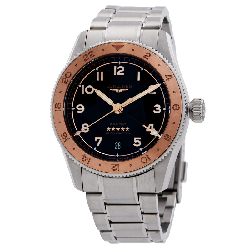 Longines Pre-owned Longines Spirit Zulu Time 1925 Automatic Black