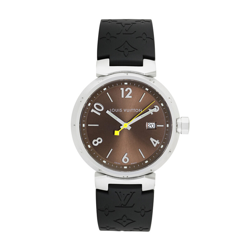 Louis Vuitton Pre-owned Louis Vuitton Tambour Brown Dial  display picture 3