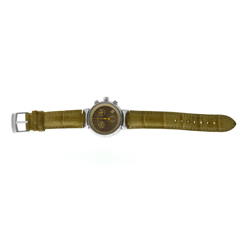 Louis Vuitton Tambour Chrono Q1322 SS Quartz Louis Vuitton 34mm Tambour Chronograph Automatic Watch  main image 2