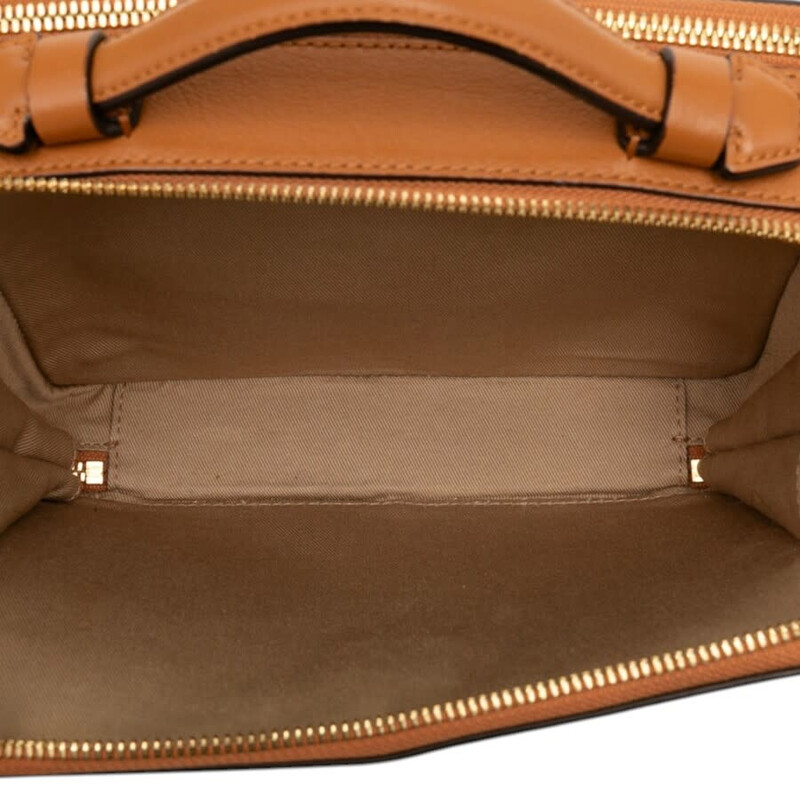 MCM Pre-owned MCM Small Visetos Coated Canvas Klassik Satchel