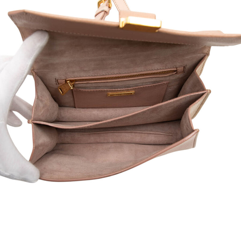 Miu Miu Pre-owned Miu Miu Bicolor Goatskin Madras Crossbody Ladies