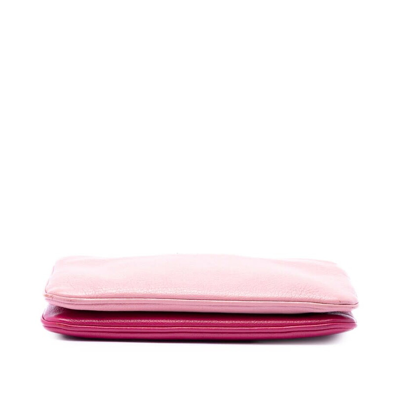 Miu Miu Pre-owned Miu Miu Bicolor Goatskin Madras Double Zip