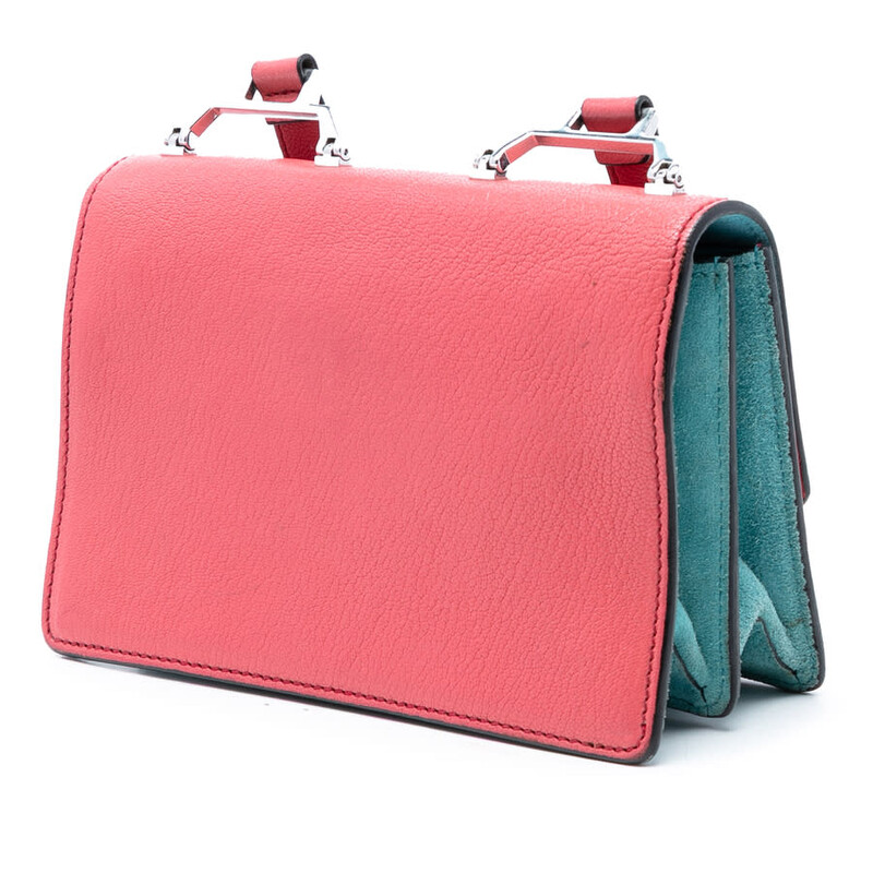 Miu Miu Pre-owned Miu Miu Goatskin Madras Miu Logo Crossbody