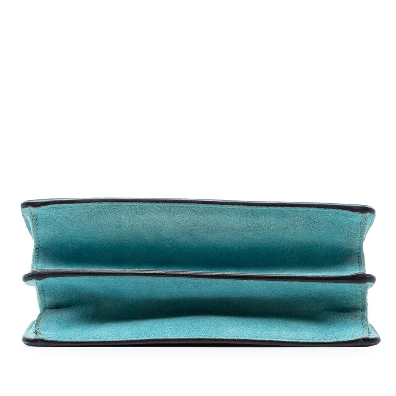 Miu Miu Pre-owned Miu Miu Goatskin Madras Miu Logo Crossbody