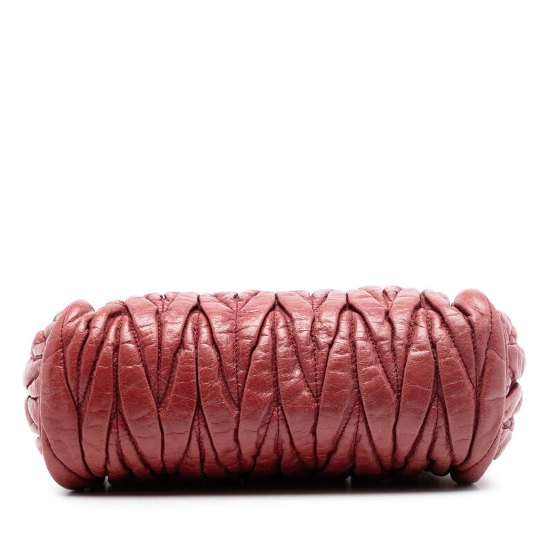 Miu Miu Pre-owned Miu Miu Matelasse Leather Shoulder Bag Ladies