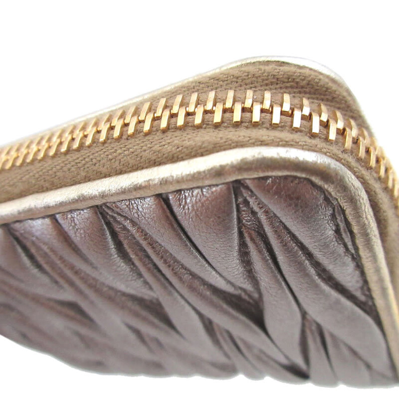 Miu Miu Pre-owned Miu Miu Matelasse Nappa Coin Pouch Ladies