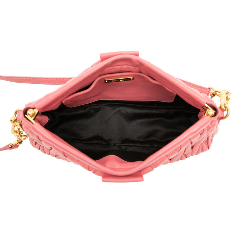 Miu Miu Pre-owned Miu Miu Matelasse Nappa Frame Shoulder Bag